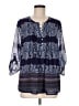Daniel Rainn 100% Polyester Blue 3/4 Sleeve Blouse Size M - photo 1