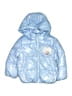 H&M 100% Polyester Hearts Blue Snow Jacket Size 3 - 4T - photo 1