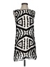 Milly 100% Silk Graphic Gray Cocktail Dress Size 4 - photo 1