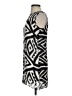 Milly 100% Silk Graphic Gray Cocktail Dress Size 4 - photo 5