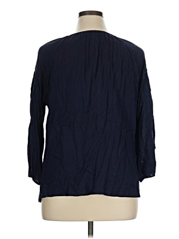 Solitaire 3/4 Sleeve Blouse (view 2)