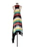 Lush 100% Polyester Stripes Black Casual Dress Size M - photo 2