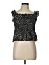 Papermoon 100% Polyester Black Sleeveless Blouse Size L - photo 1