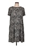 Apt. 9 Gray Casual Dress Size L - photo 1