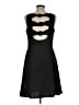 Sharagano Solid Black Cocktail Dress Size 8 - photo 2