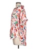 Lulus 100% Polyester Floral Pink 3/4 Sleeve Blouse Size L - photo 5