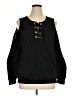 Charlotte Russe Black Long Sleeve Blouse Size XL - photo 1