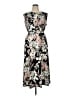 Kasper Floral Black Cocktail Dress Size 16 - photo 1
