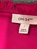 On 34th 100% Recycled Polyester Pink Short Sleeve Blouse Size L - photo 7