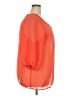 Lane Bryant 100% Polyester Orange 3/4 Sleeve Blouse Size 22 - 24 Plus - photo 4