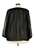 Lane Bryant 100% Polyester Black 3/4 Sleeve Blouse Size 22 - 24 Plus - photo 2