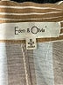Eden & Olivia 100% Polyester Stripes Brown Short Sleeve Blouse Size S - photo 7