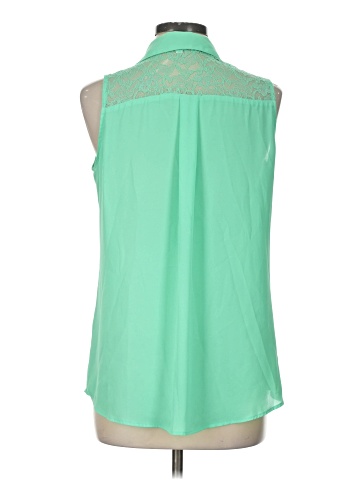 Express Sleeveless Button-Down Shirt (view 2)