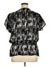 AB Studio Black Short Sleeve Blouse Size XL - photo 2