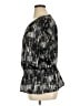 AB Studio Black Short Sleeve Blouse Size XL - photo 5