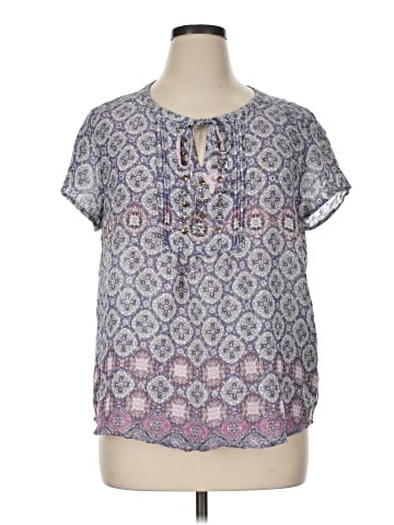 Liz Claiborne Short Sleeve Blouse (view 1)