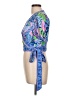 Lilly Pulitzer Blue Short Sleeve Blouse Size L - photo 5