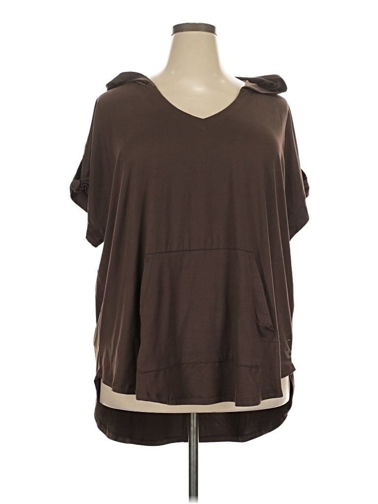 Pre-owned Livi Sleeveless T-shirt In Brown