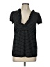 Tempted Black Short Sleeve Blouse Size L - photo 1