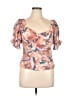 Nine West Orange Short Sleeve Top Size XL - photo 1