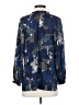 Aysha Floral Multi Color Blue Long Sleeve Blouse Size 4 - photo 2