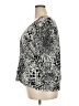 Sarah Spencer 100% Cotton Animal Print Silver Cardigan Size 3X - photo 5