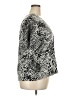 Sarah Spencer 100% Cotton Animal Print Silver Cardigan Size 3X - photo 4