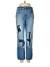 Abercrombie & Fitch Graphic Blue Jeans Size 28 waist - photo 1