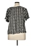Max Studio Black Short Sleeve Blouse Size 1X - photo 2