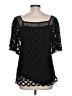 Karen Kane Black Short Sleeve Blouse Size L - photo 2