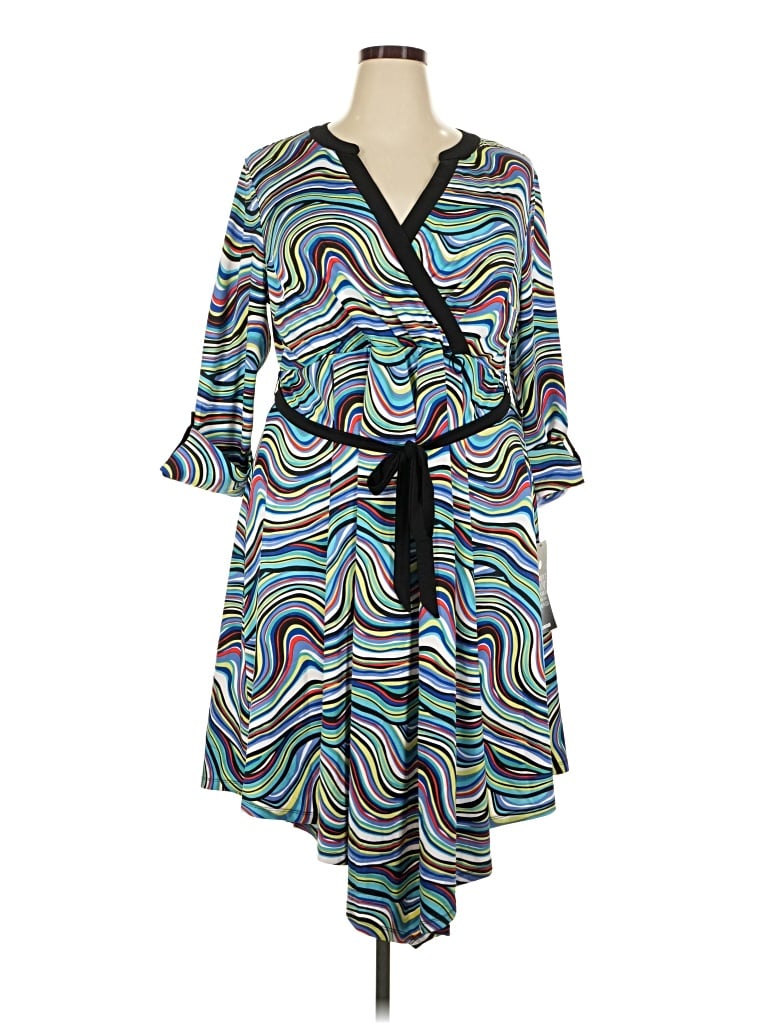 Avenue Casual Dress In Blue