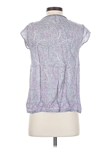 Calypso St. Barth Short Sleeve Silk Top (view 2)