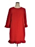 CeCe 100% Polyester Solid Red Casual Dress Size XL - photo 1