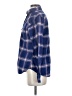 Jachs Girlfriend Plaid Blue Long Sleeve Button-Down Shirt Size S - photo 5