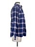 Jachs Girlfriend Plaid Blue Long Sleeve Button-Down Shirt Size S - photo 4