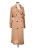 Theory 100% Viscose Tan Trenchcoat Size L - photo 1