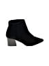 Kensie 100% Leather Black Ankle Boots Size 8 - photo 1