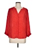 dalia 100% Polyester Red 3/4 Sleeve Blouse Size M - photo 1