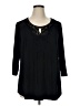 Daniel Rainn Black 3/4 Sleeve Blouse Size 1X - photo 1
