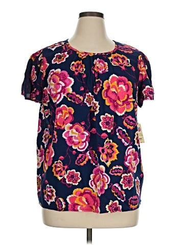St. John's Bay Short Sleeve Blouse (view 1)