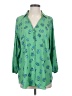CAbi 100% Polyester Green 3/4 Sleeve Blouse Size S - photo 1