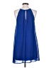 Lush 100% Polyester Solid Blue Cocktail Dress Size S - photo 2