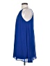 Lush 100% Polyester Solid Blue Cocktail Dress Size S - photo 5