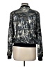 Aqua 100% Polyester Metallic Silver Jacket Size L - photo 2