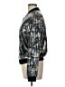 Aqua 100% Polyester Metallic Silver Jacket Size L - photo 5