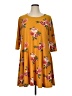 Justify Yellow Casual Dress Size 1X - photo 1
