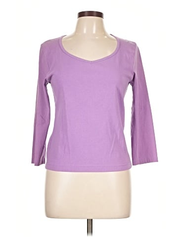 Ann Taylor 3/4 Sleeve T-Shirt (view 1)
