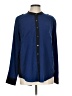 Apt. 9 100% Polyester Color Block Blue Long Sleeve Blouse Size L - photo 1