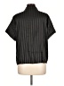 Flora Nikrooz Stripes Black Short Sleeve Blouse Size L - photo 2