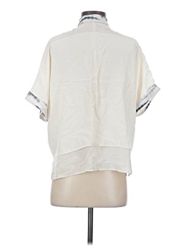 ALLSAINTS Short Sleeve Silk Top (view 2)
